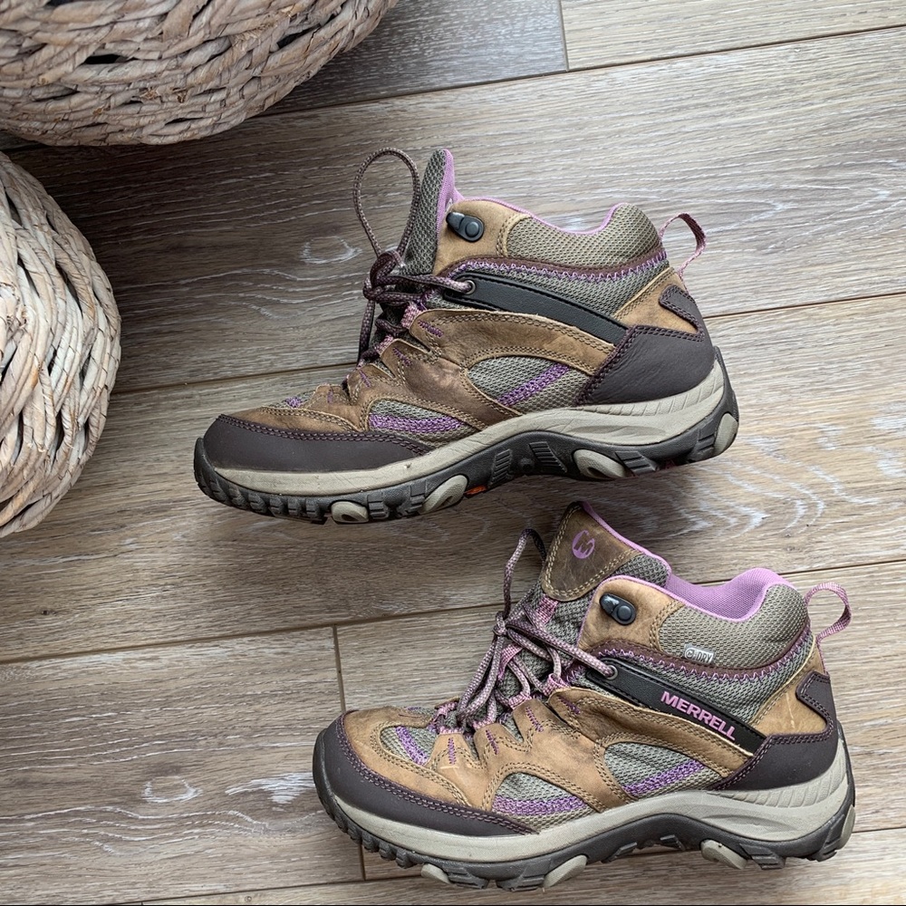 Purple Brindle Merrell Performance Hiking Boots, 9